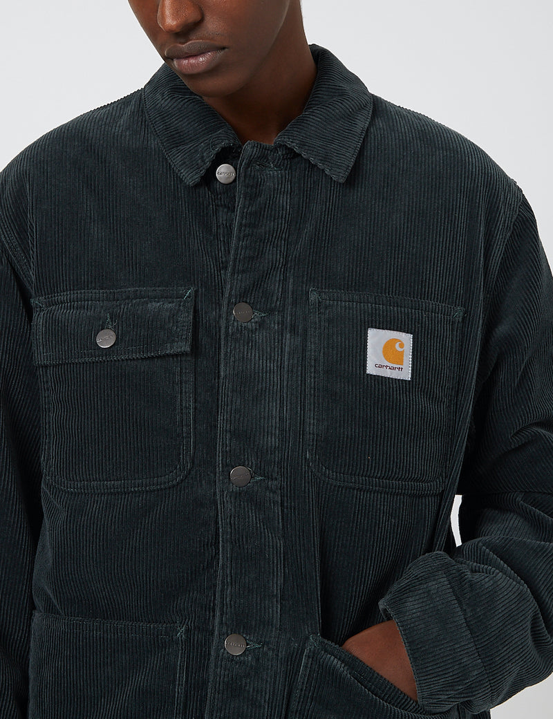 Carhartt-WIP Michigan Coat (Corduroy, 9.7 oz) - Dark Teal rinsed