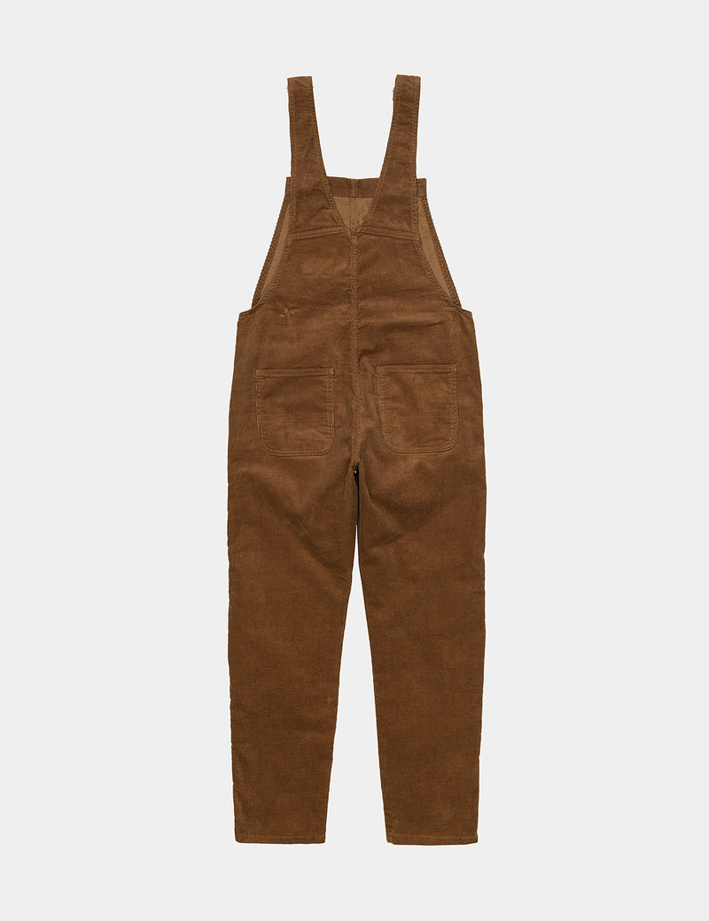 Carhartt-WIPビブオーバーオール（コーデュロイ）-ハミルトンブラウン  