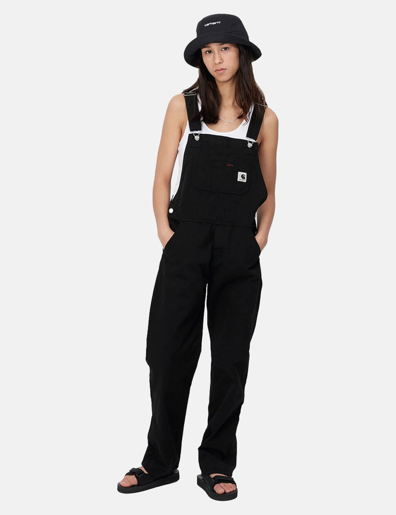 Carhartt-WIP Womens Bib Overall (Straight) - Black