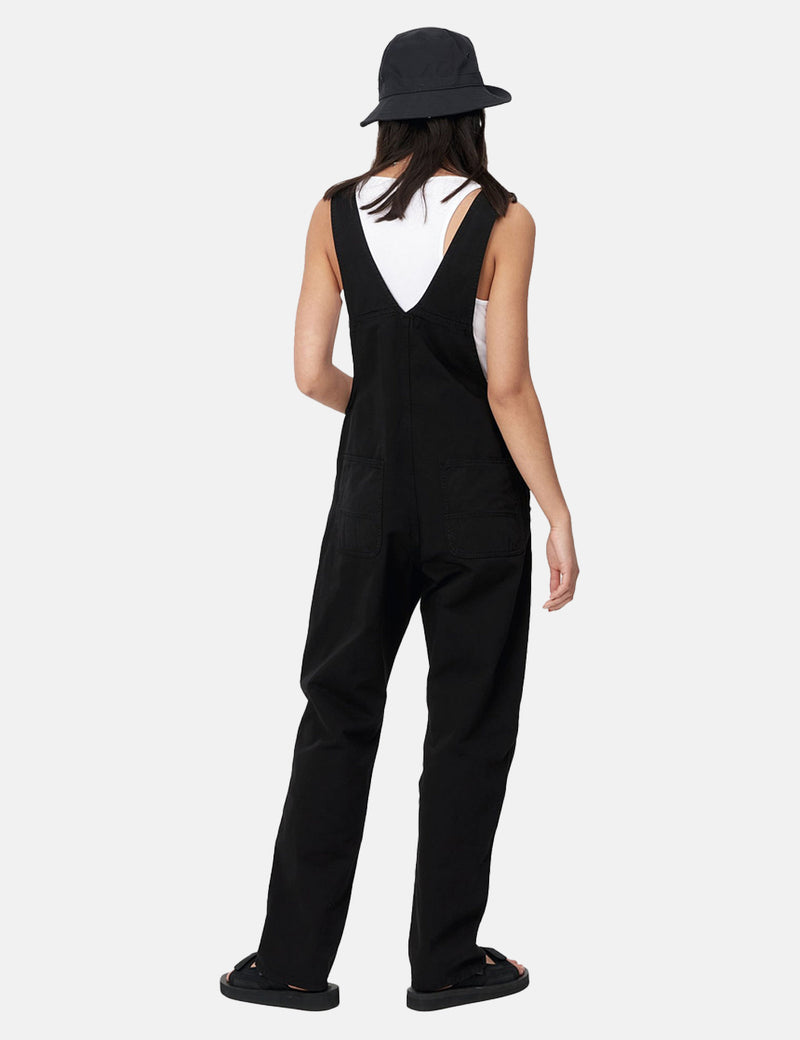 Carhartt-WIP Womens Bib Overall (Straight) - Black