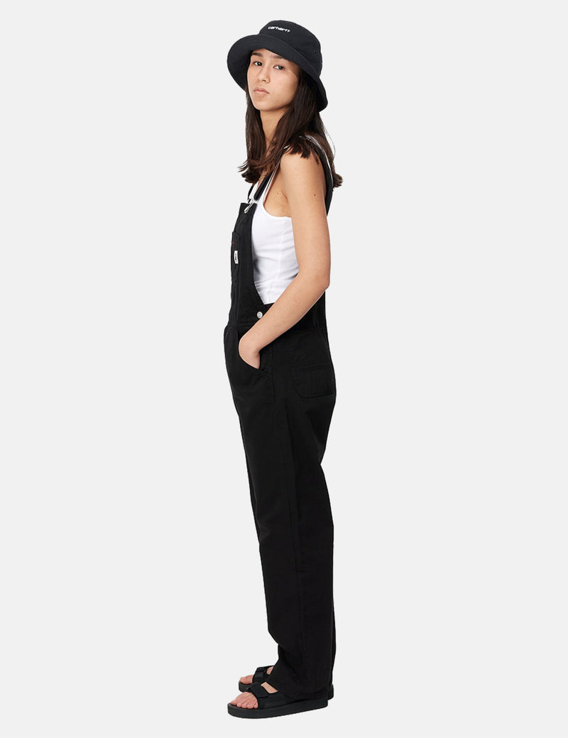 Carhartt-WIP Womens Bib Overall (Straight) - Black