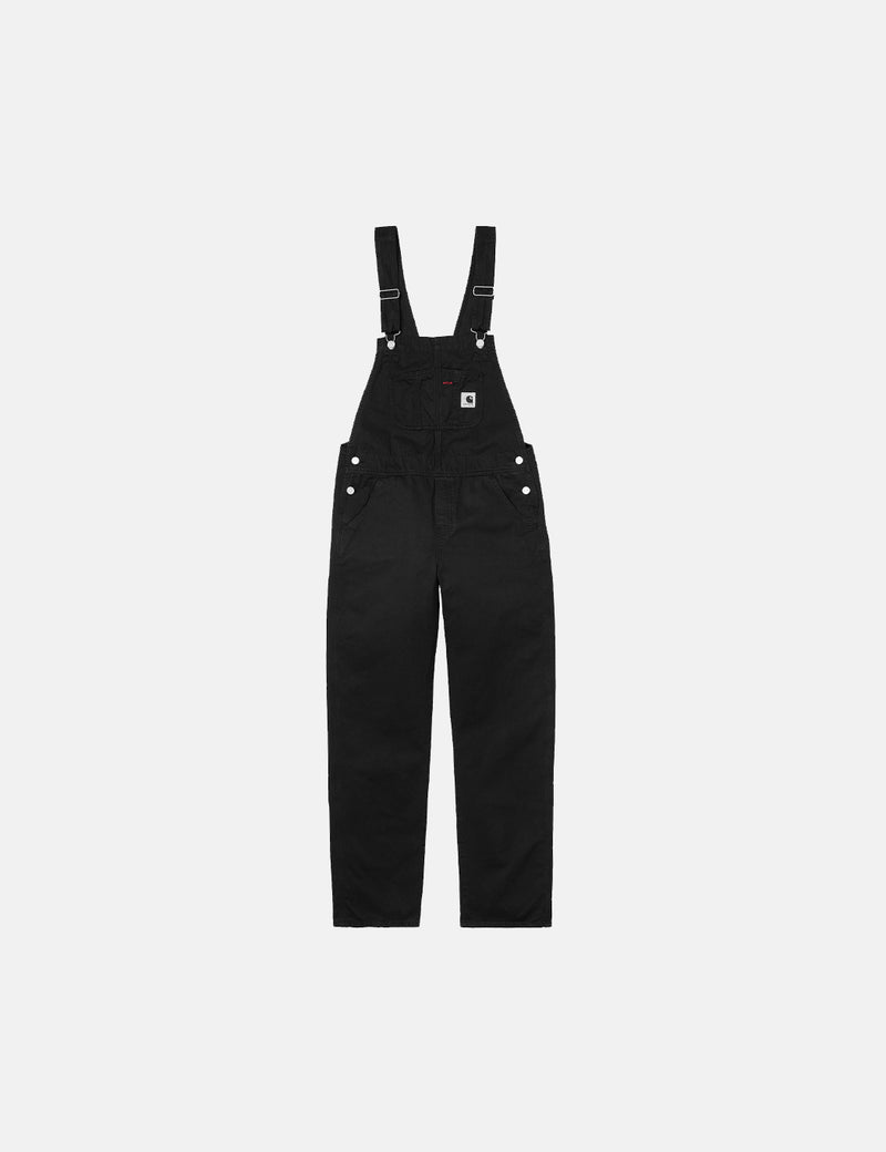 Carhartt-WIP Womens Bib Overall (Straight) - Black