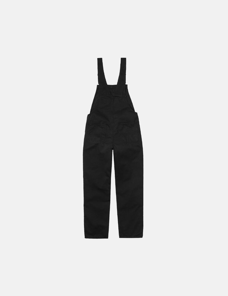 Carhartt-WIP Womens Bib Overall (Straight) - Black