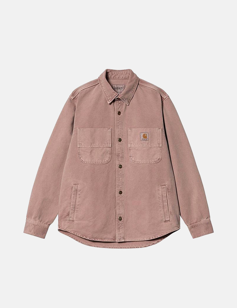 Carhartt-WIPグレンオーバーシャツ-ダークプラムパープル
