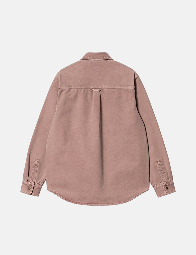 Carhartt-WIPグレンオーバーシャツ-ダークプラムパープル
