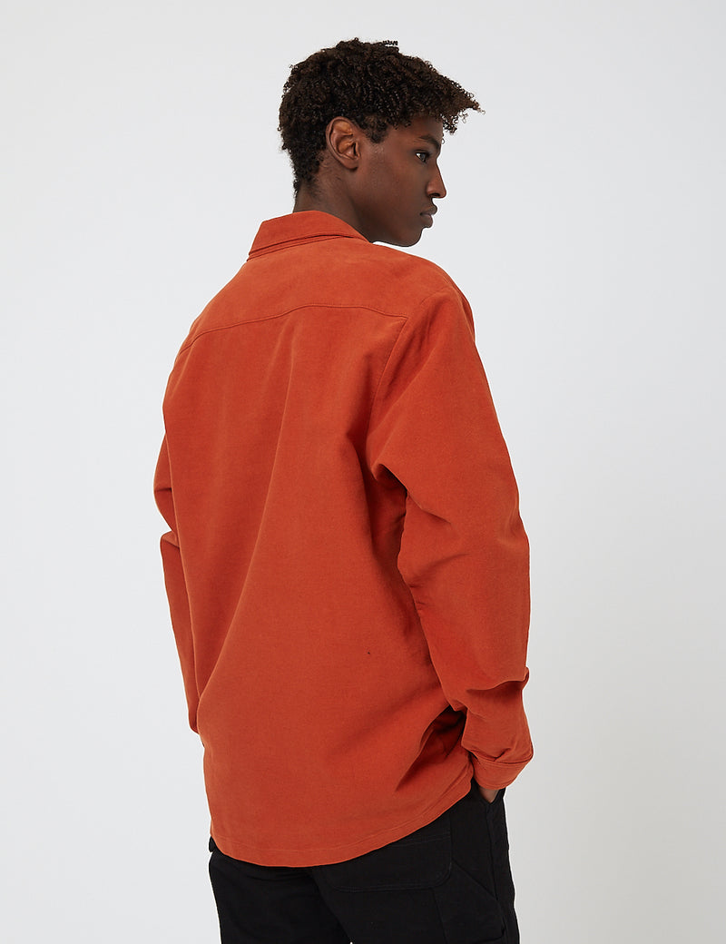Carhartt-WIP Holston Shirt (Stretch Moleskin) - Cinnamon Rinsed