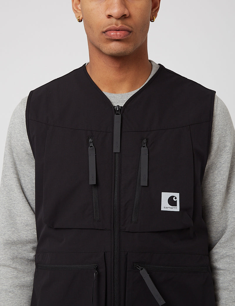 Carhartt-WIP Hurst Vest (Mechanical Stretch Ripstop) - Black