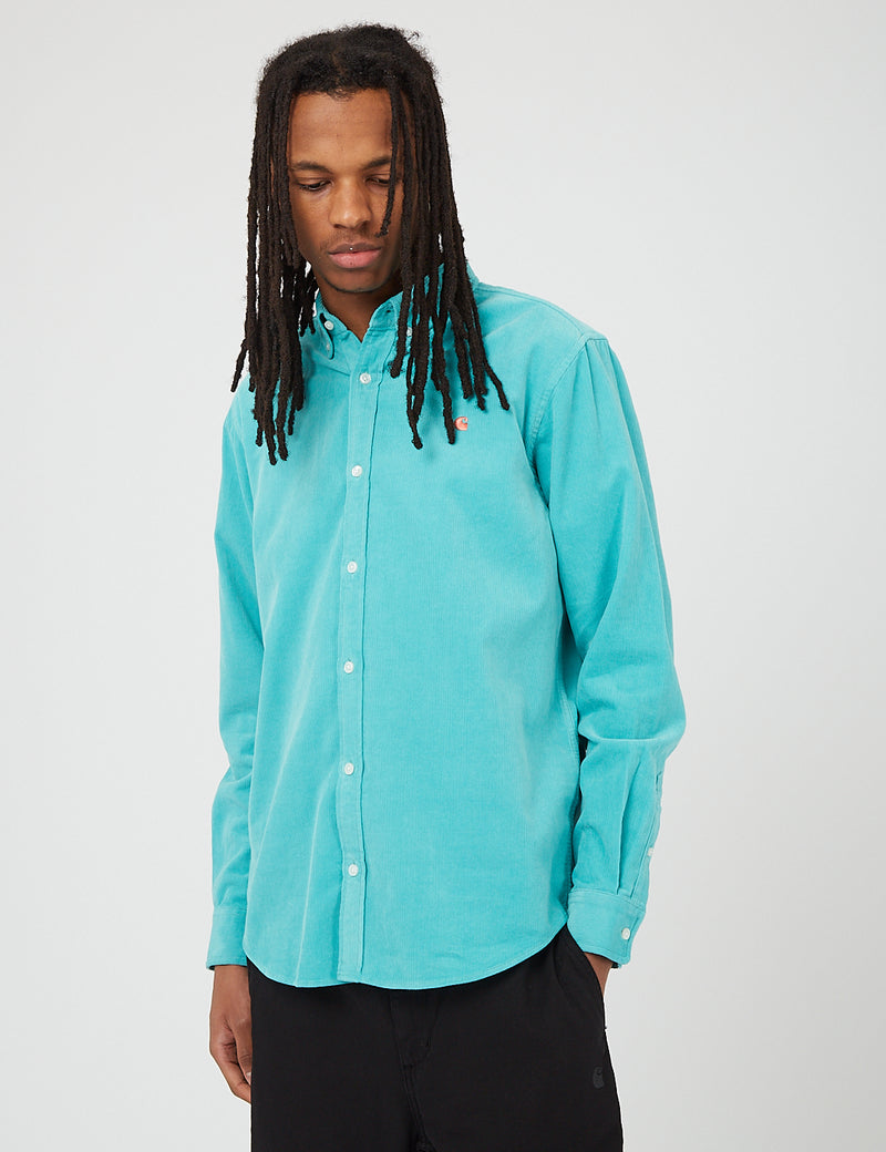 Carhartt-WIP Madison Cord Shirt (6.5 oz) - Bondi/Shrimp