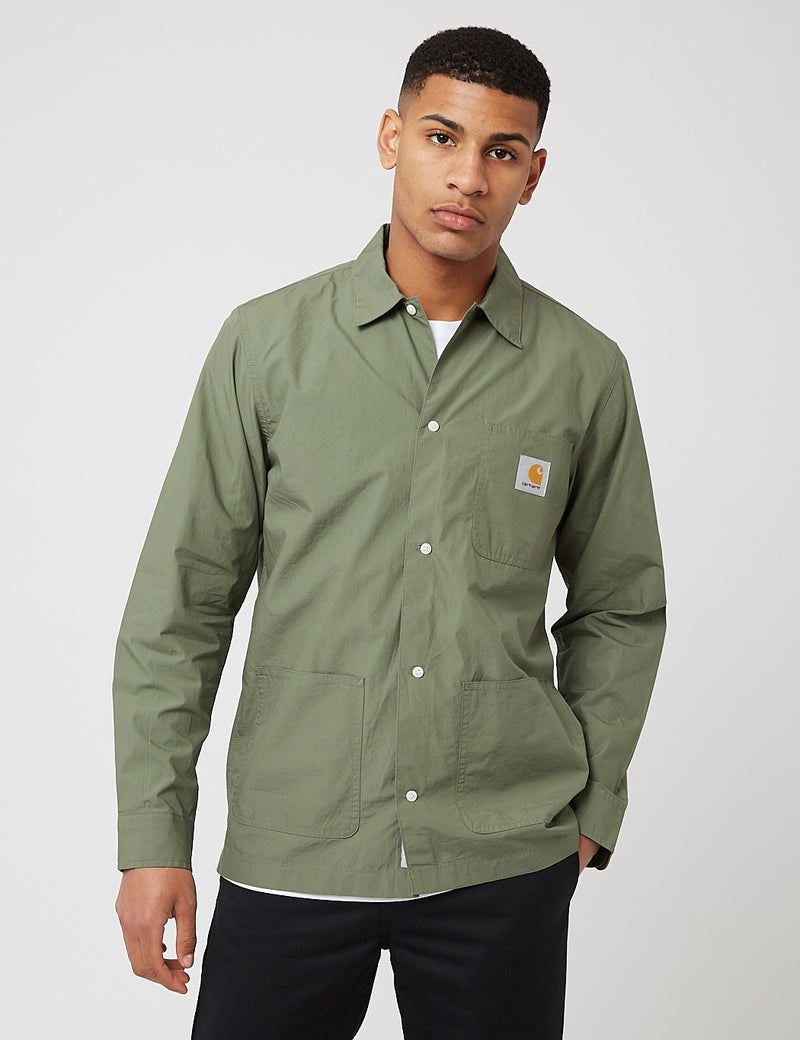 Carhartt-WIP Creek L/S Shirt (Organic Cotton) - Dollar Green