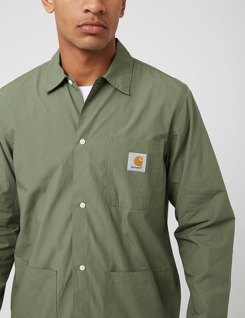 Carhartt-WIP Creek L/S Shirt (Organic Cotton) - Dollar Green