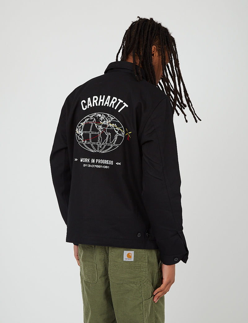 Carhartt-WIP Cartograph Jacket (Cotton Twill, 8.7 oz) - Black
