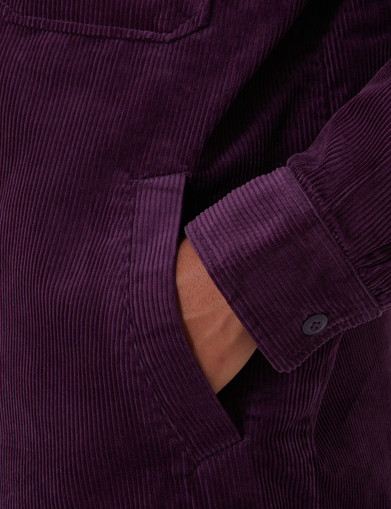 Veste-chemise Carhartt-WIP Whitsome (velours côtelé) - Boysenberry
