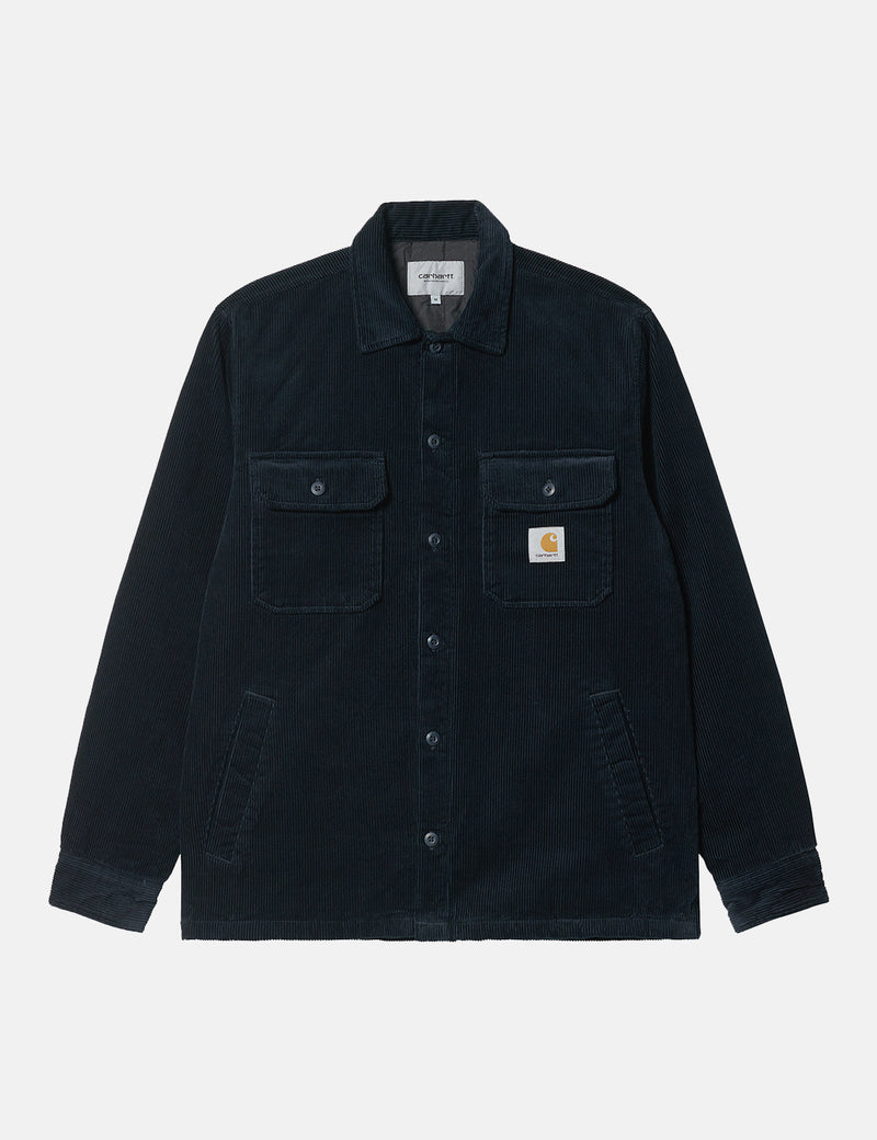 Carhartt-WIP 휘섬 셔츠 재킷 - Astro 네이비 블루