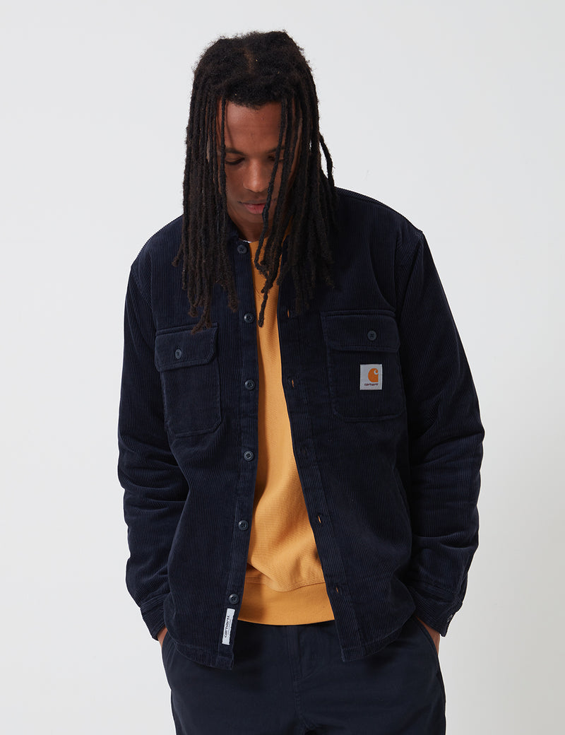 カーハート Carhartt WIP ディクソン シャツ ジャケット M ネイビー-