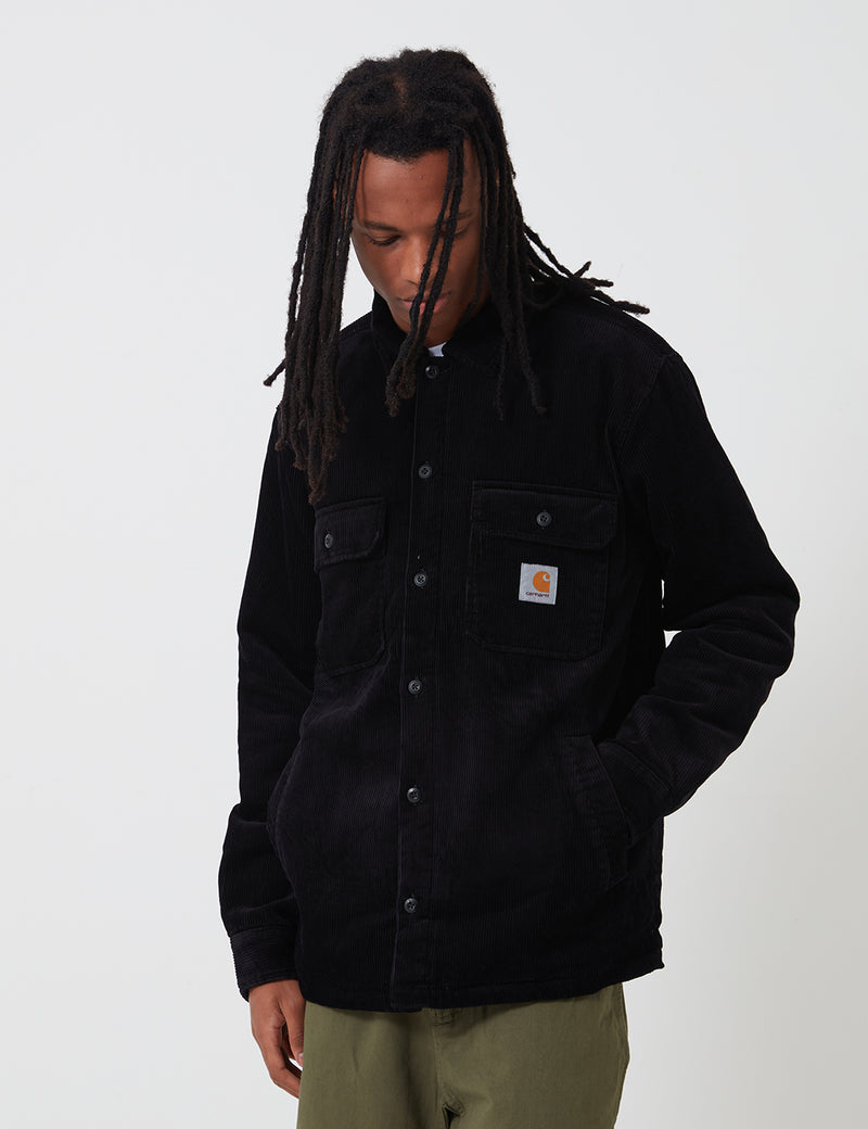 Carhartt-WIP Whitsome Shirt Jacket (Corduroy)-블랙
