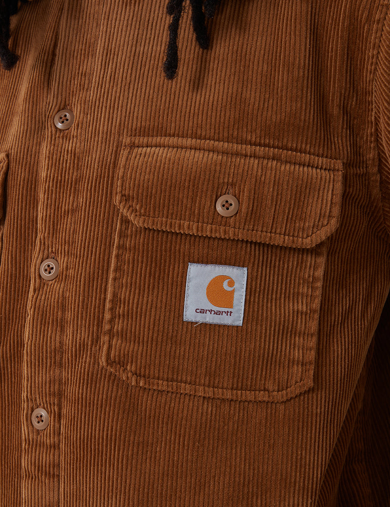 Carhartt-WIP Whitsome Shirt Jacket (Corduroy)-해밀턴 브라운