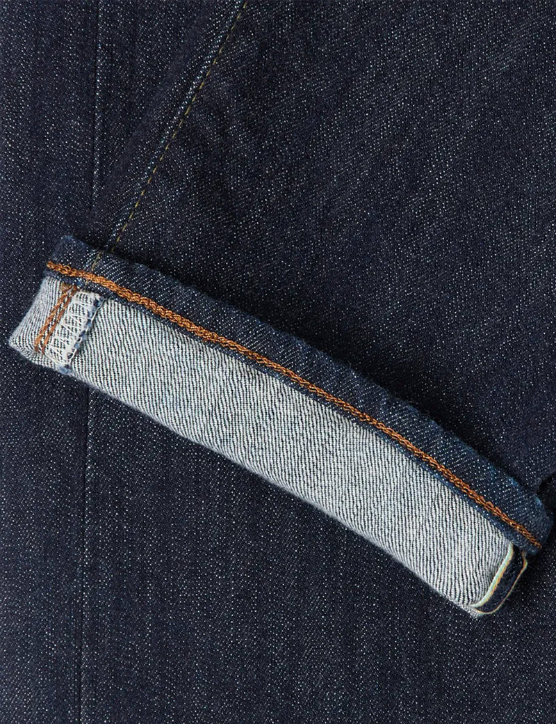 Edwin Regular Tapered Jeans (Nihon Menpu Denim)-Blue, Rinsed