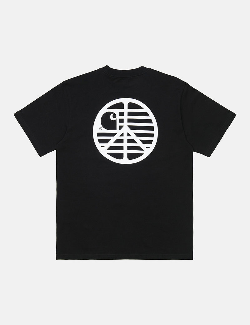 Carhartt-WIP Peace State T-Shirt (Organic Cotton) - Black/White