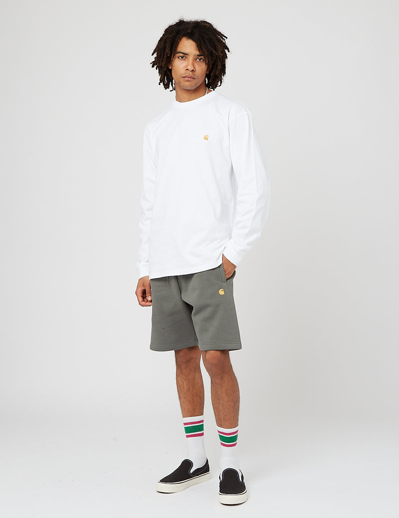 Carhartt-WIP Chase Sweat Short - Thyme Vert