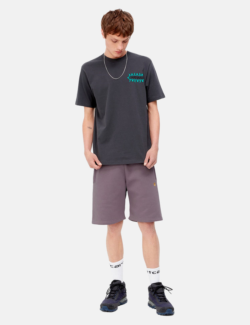 Carhartt-WIP Chase Sweat Shorts - Misty Chardon Rose