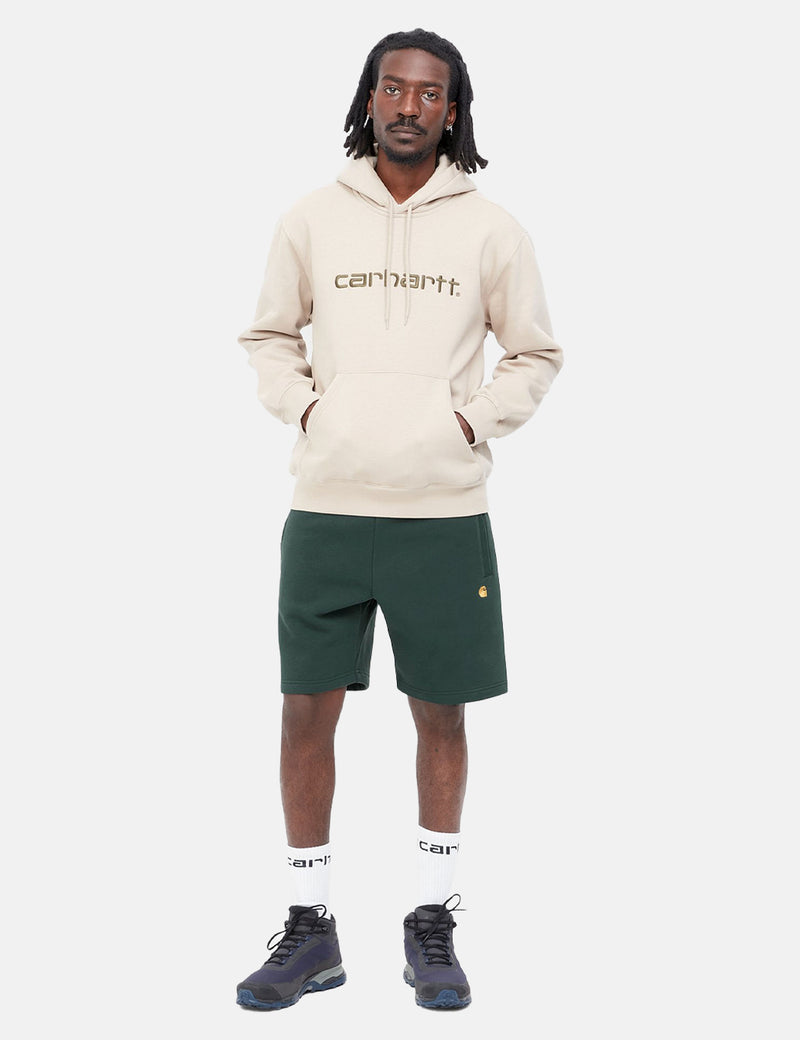 Carhartt-WIPチェイススウェットショーツ-ジュニパーグリーン