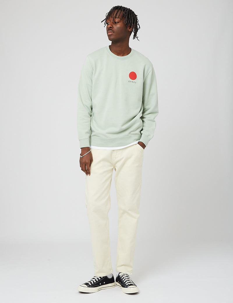 Edwin Japanese Sun Sweatshirt - Frostiges Grün