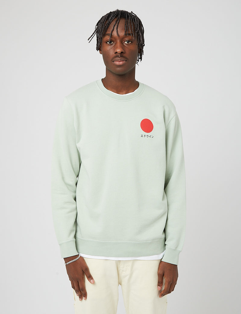 Edwin Japanese Sun Sweatshirt - Frosty Green