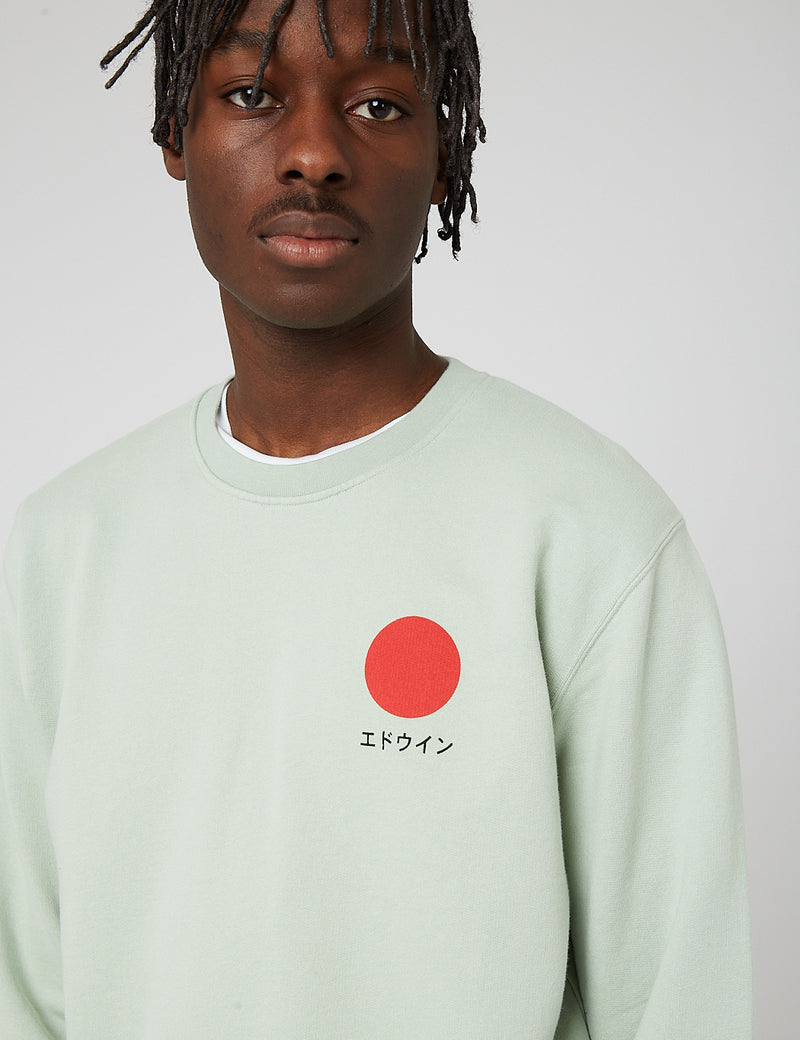 Sweat Soleil Japonais Edwin - Frosty Green