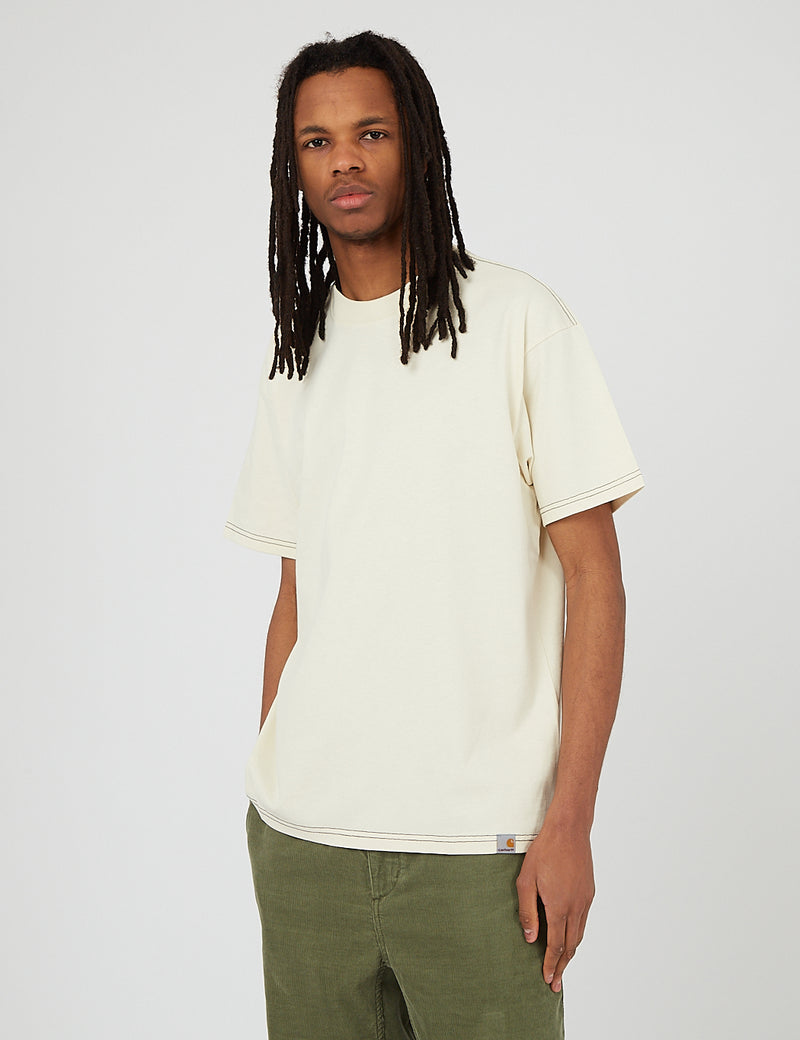 Carhartt-WIP Nebraska T-Shirt (Organic Cotton) - Natural/Black