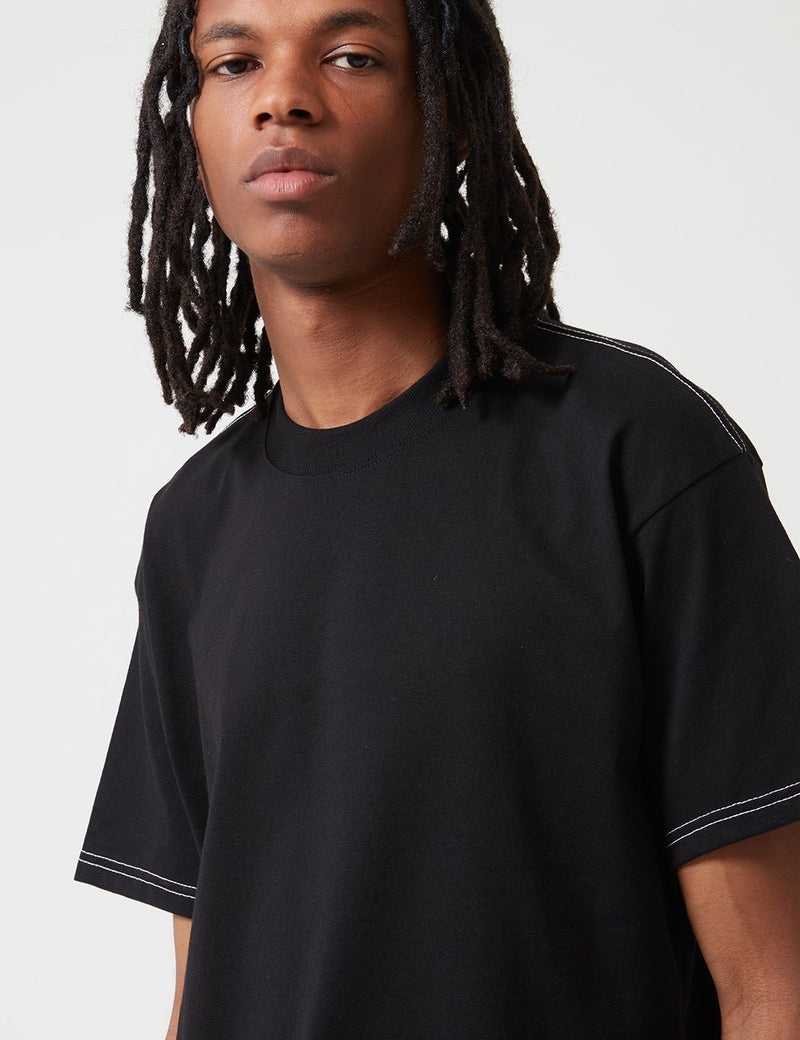 T-Shirt Carhartt-WIP Nebraska (Coton Bio) - Noir/Cire