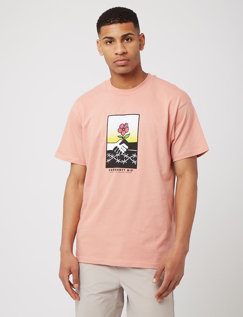 Carhartt-WIP Tシャツ（オーガニックコットン）-メルバピンク