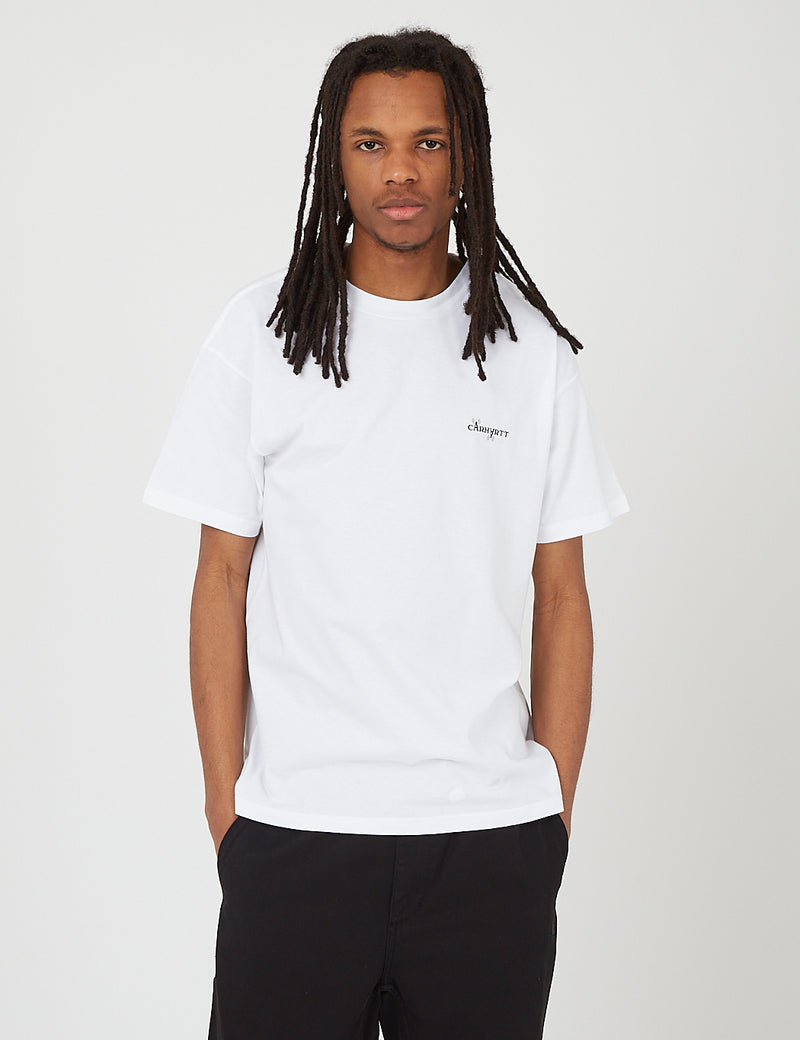 Carhartt-WIP Calibrate T-Shirt (Bio-Baumwolle) - Weiß