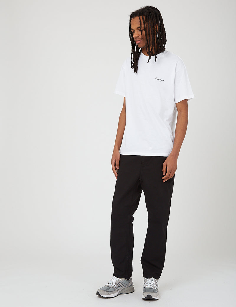 T-Shirt Carhartt-WIP Calibrate (Coton Bio) - Blanc