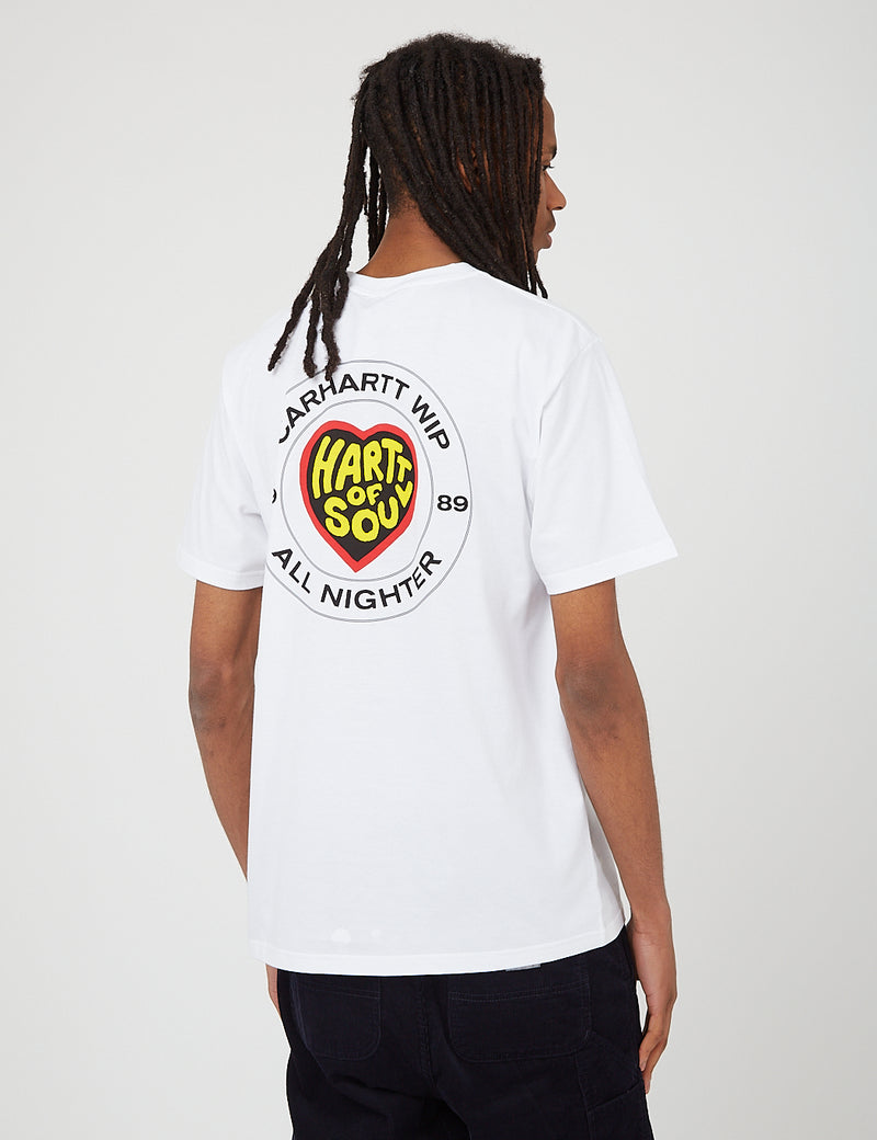 Carhartt-WIP 하트 오브 소울 티셔츠 (오가닉 코튼)-화이트