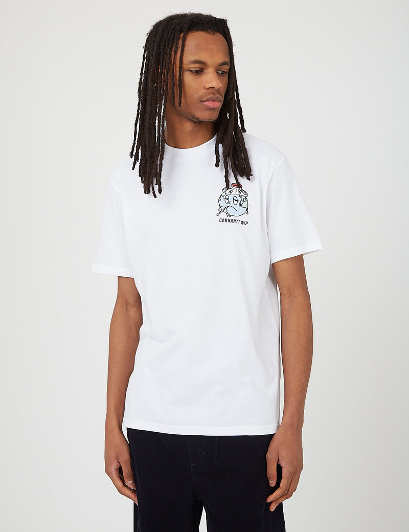 T-Shirt Carhartt-WIP Ill World (Coton Bio) - Blanc
