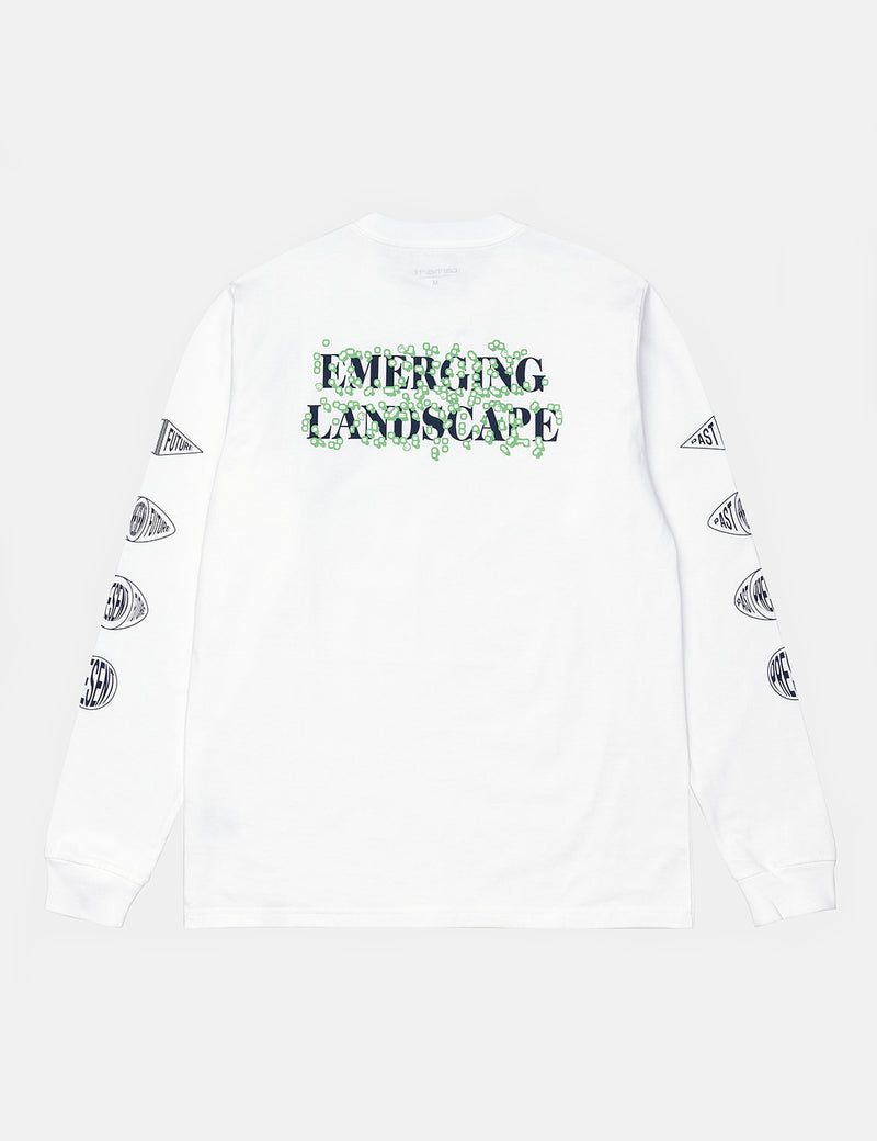Carhartt-WIP Landscape Long Sleeve T-Shirt (Organic Cotton)-화이트