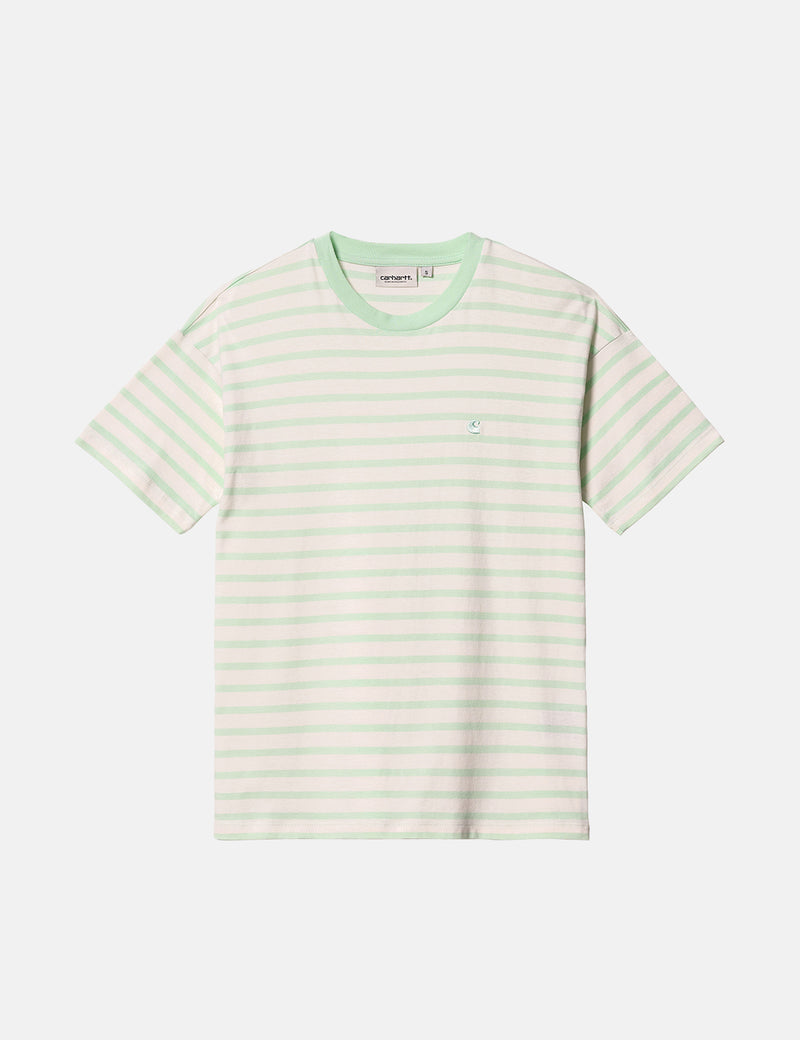 Damen Carhartt-WIP Robie T-Shirt - Wax/Pale Spearmint