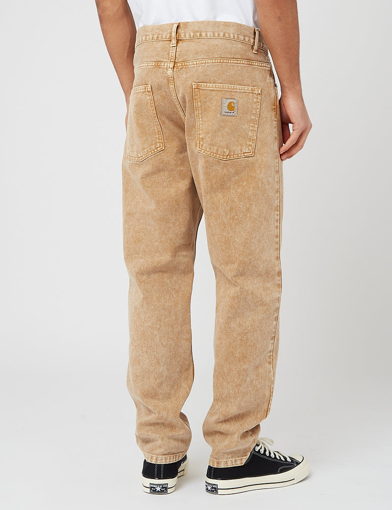 Carhartt-WIP Newel Denim Pant (Relaxed, Taper) - Nomad Brown