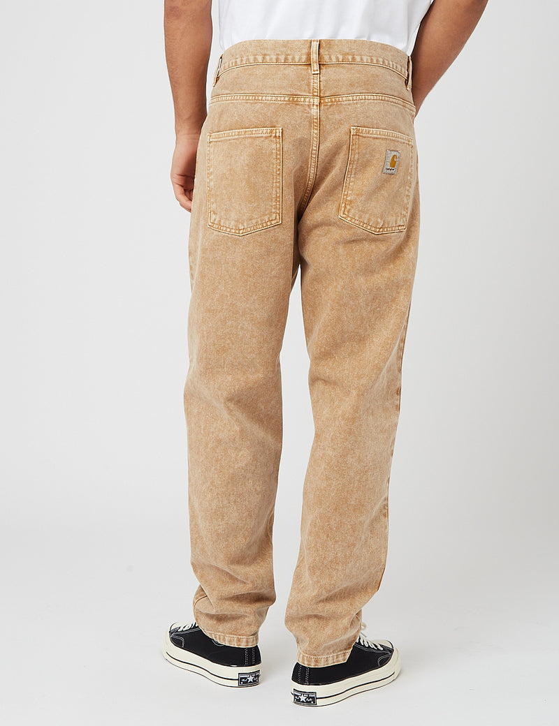 Carhartt-WIP Newel Denim Pant (Relaxed, Taper) - Nomad Brown