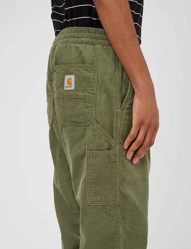 Pantalon Flint Carhartt-WIP (velours côtelé, 8 oz) - Dollar Green Rinsed