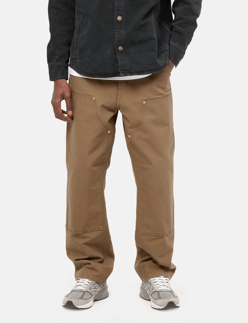 Carhartt-WIP Doppelkniehose (entspannt) - Hamilton Brown