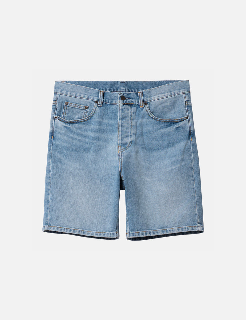 Carhartt-WIP Newel Shorts (Organic) - Blue Light Used Wash