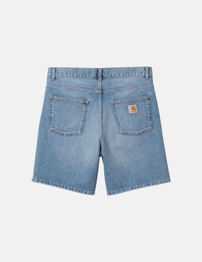 Carhartt-WIP Newel Shorts (Organic) - Blue Light Used Wash