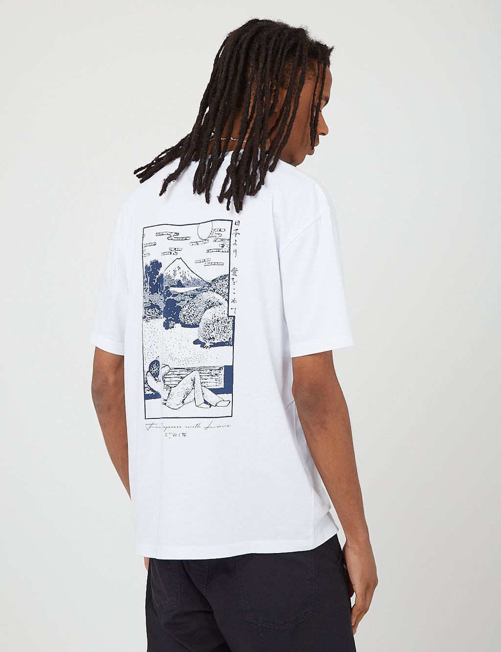 Edwin Fuji Scenery T-Shirt - White | URBAN EXCESS