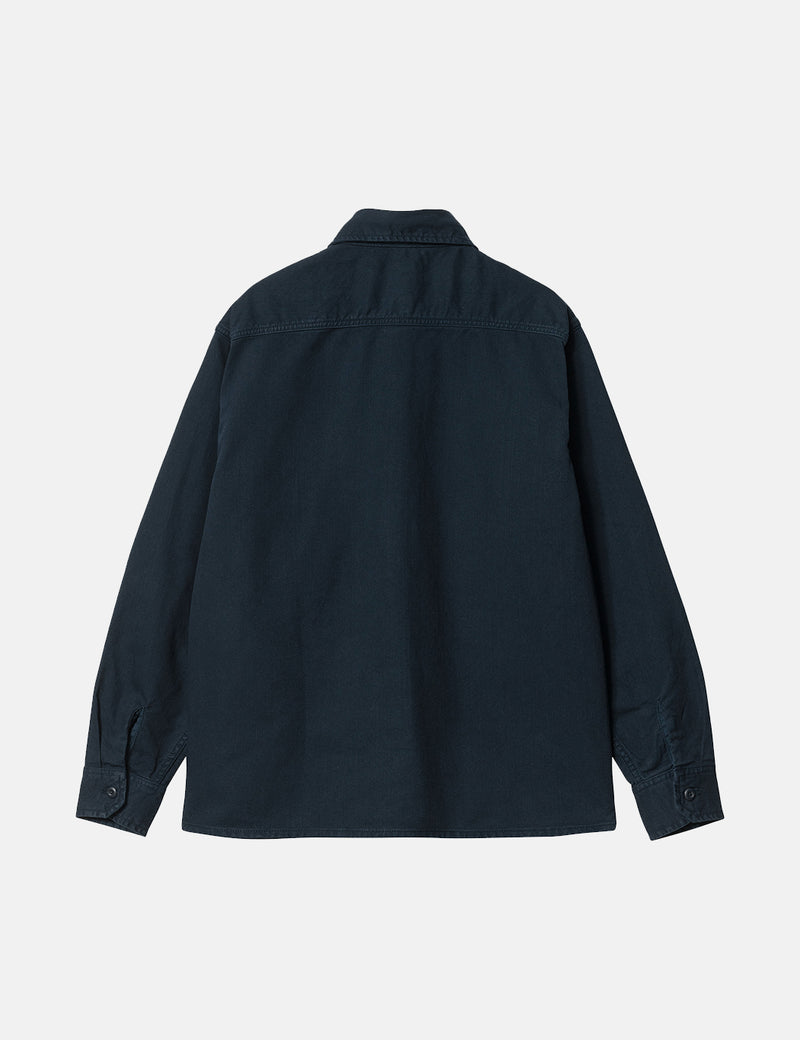Carhartt-WIPリノデニムシャツジャケット-ミザールネイビーブルー