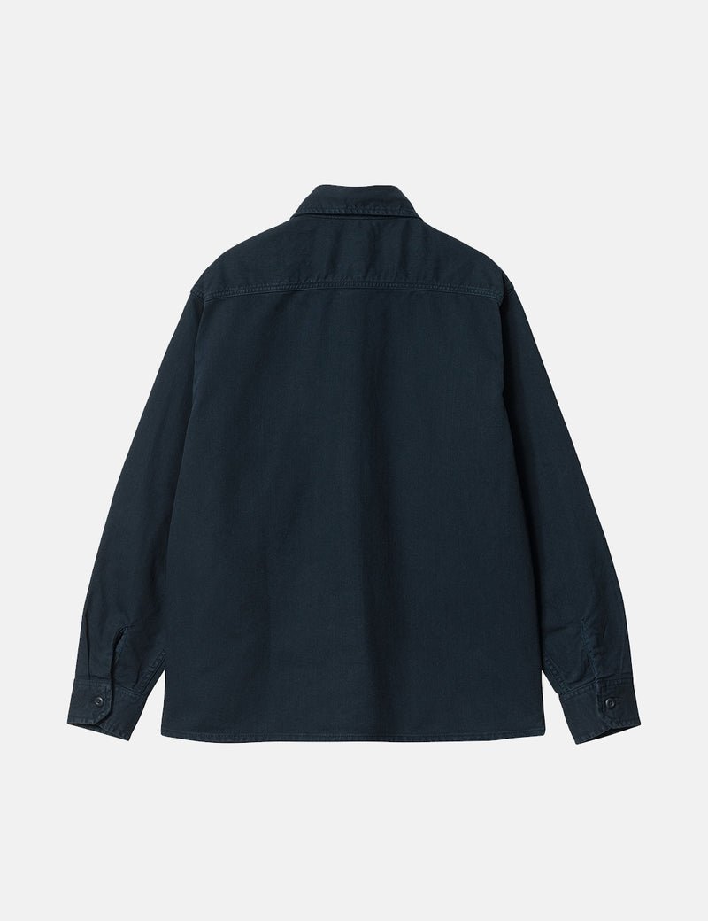 Carhartt-WIP 리노 데님 셔츠 재킷 - Mizar 네이비 블루