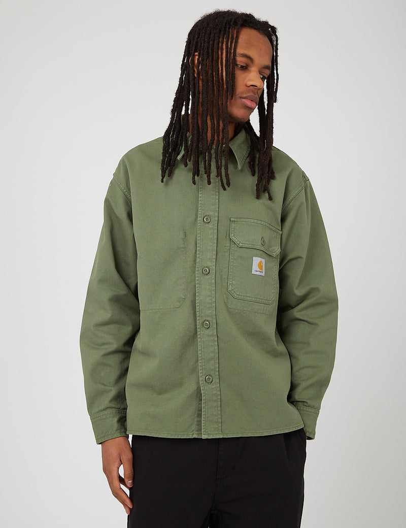 Carhartt-WIP Reno Denim Shirt Jacket (Cotton Dodge, 10oz) - Dollar Green