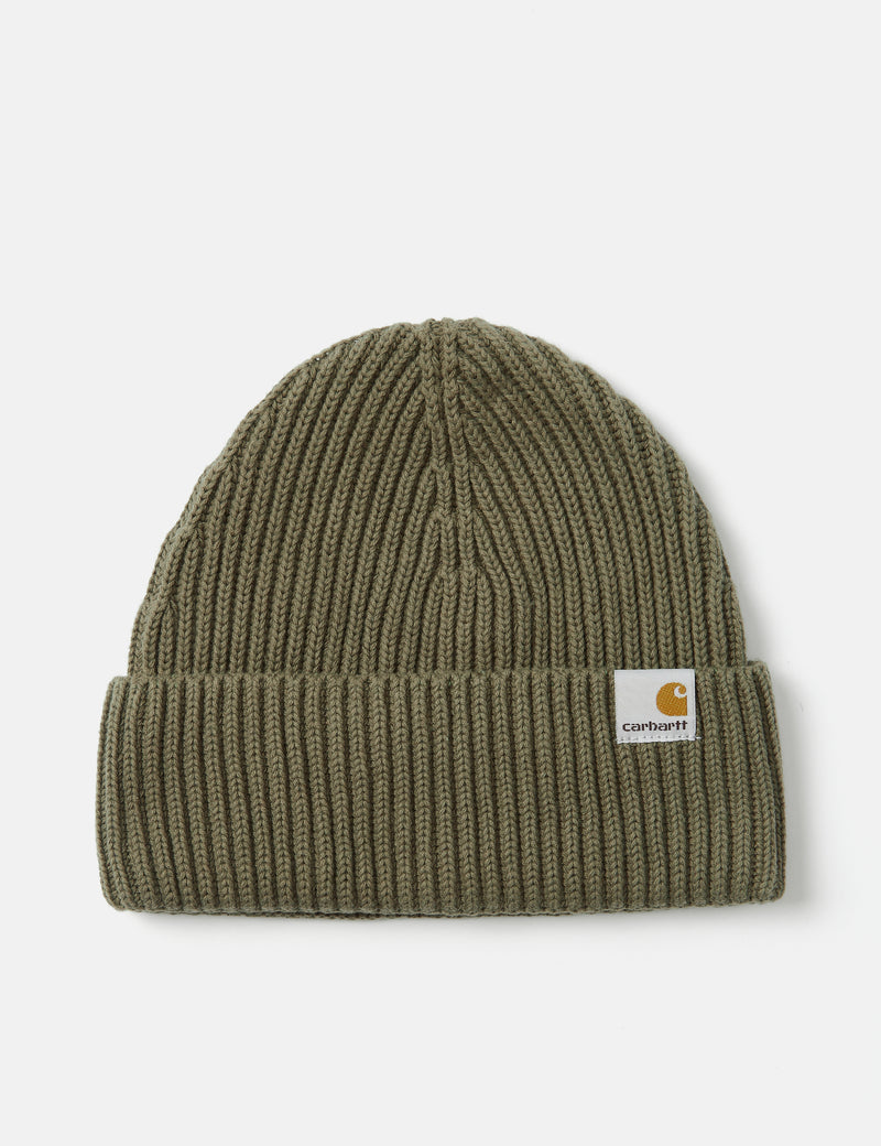 Carhartt-WIPバーバンクビーニーハット-海藻グリーン