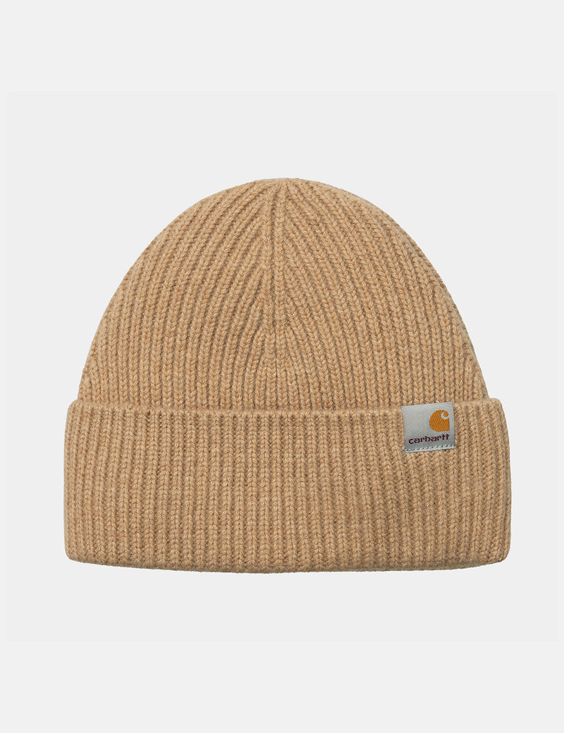 Carhartt-WIP Gabe Beanie Hat (Wool/Cashmere) - Dusty H Brown