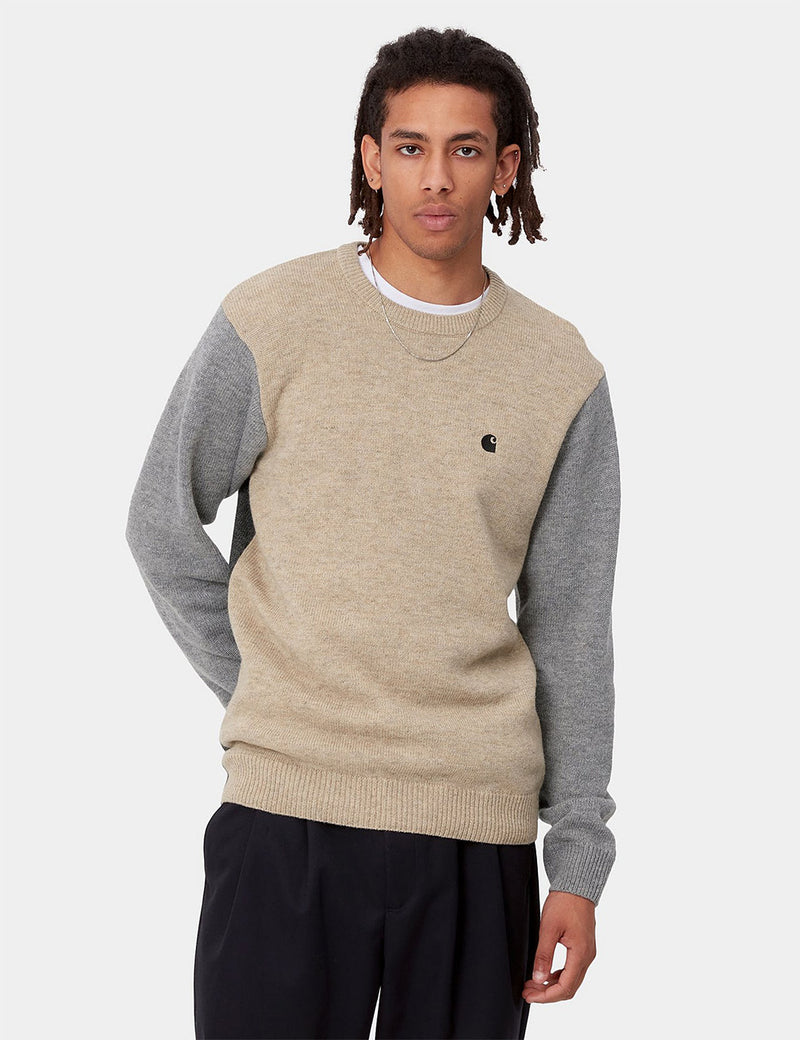 Carhartt-WIP Triple Knit Sweatshirt - Dusty Hamilton Brown/Grey/Black